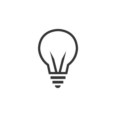 ampul ışığı vektör ikonu elektrik fikri simgesi