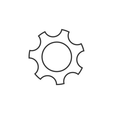 ayarlar dişli dişli vektör simgesi