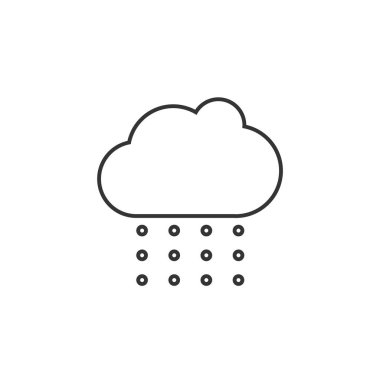 Kar mevsimi vektör karları bulutlardan