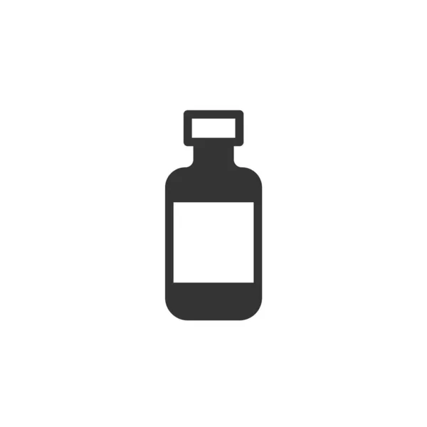 Medizin Flasche Behälter Vektor Symbol — Stockvektor