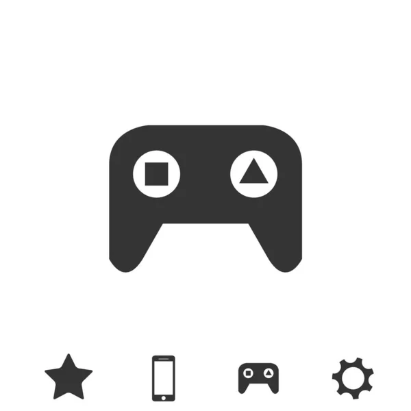 Game Controller Vektor Symbol Videospiele — Stockvektor