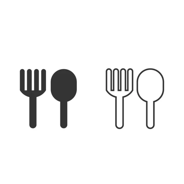 Folk Spoon Icon — Stock Vector