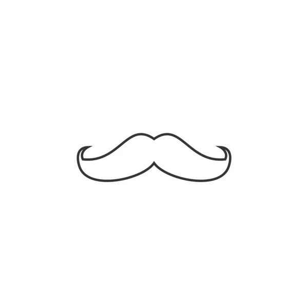 Усы Бороду Вектор Икона Мужчины Волосы — стоковый вектор