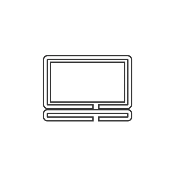 Laptop Computer Vektor Icon Technologie — Stockvektor