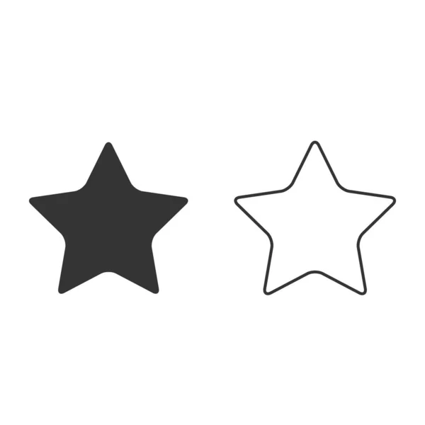 Star Icon Illustration Web Mobile Design — Stok Vektör