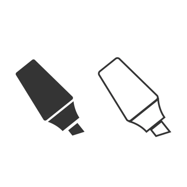 Highlighter Pen Icon Illustration Web Mobile Design — стоковый вектор
