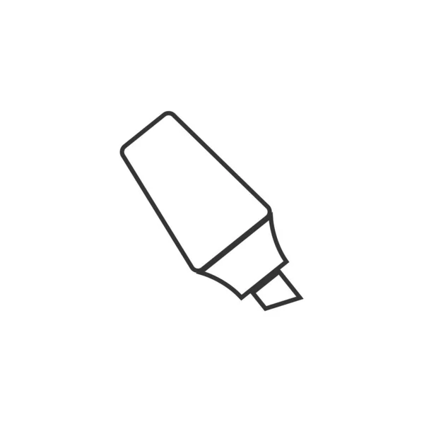 ウェブモバイルデザインのためのペンアイコンのイラストを強調 — ストックベクタ