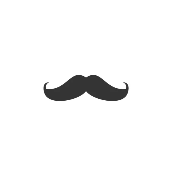 Bigote Barba Vector Icono Hombres Cabello — Vector de stock