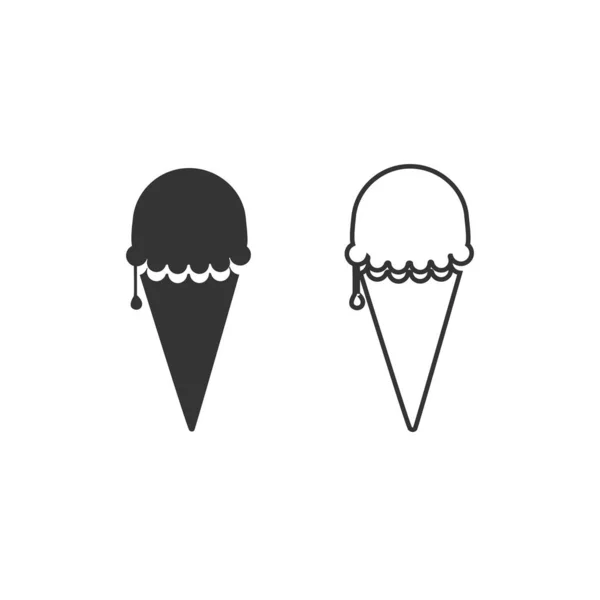 Sweet Ice Cream Candy Vector Icon — Stock Vector