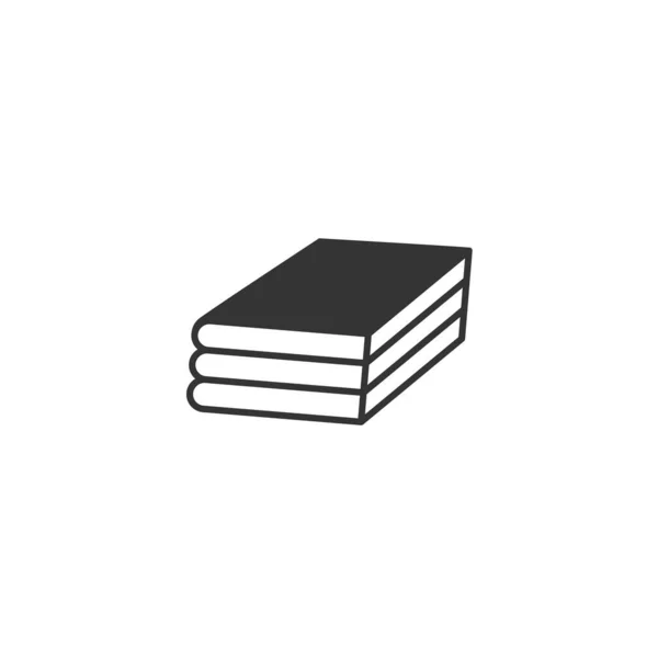 Stapel Von Büchern Vektor Symbol — Stockvektor