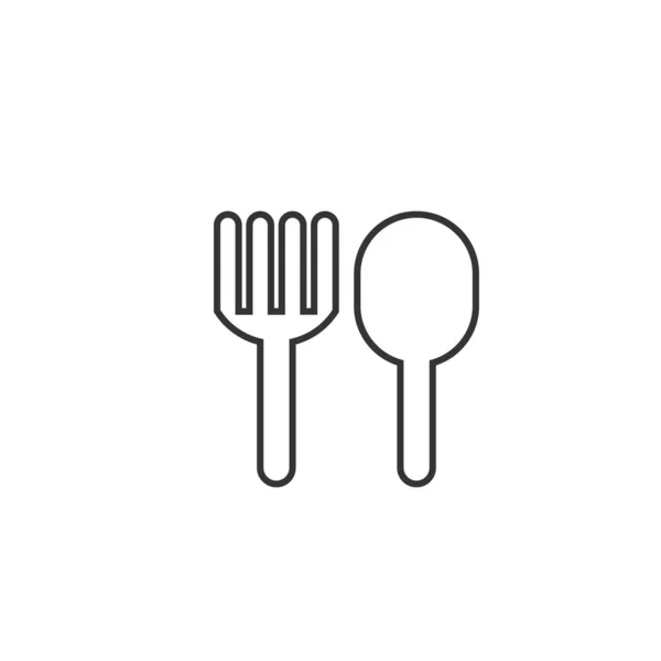 Folk Spoon Icon — Stock Vector