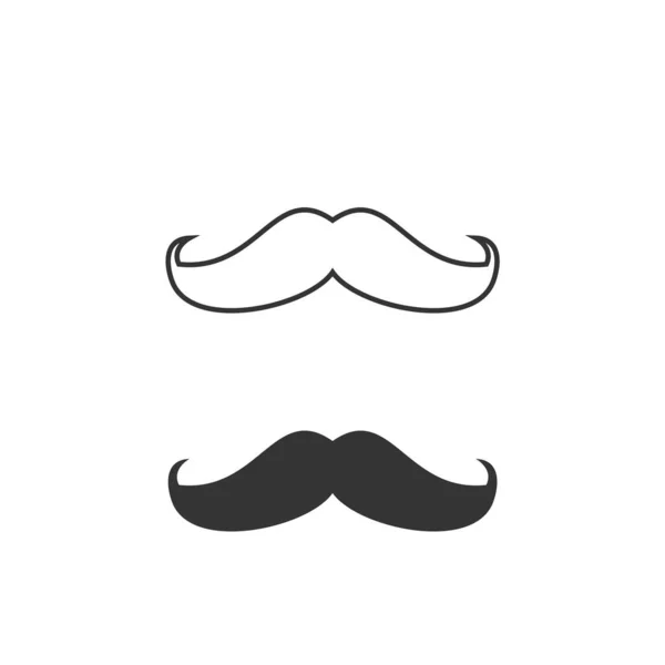 髭ベクトルアイコン男性髪 — ストックベクタ
