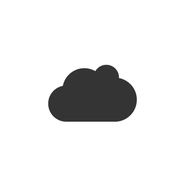 Icona Vettoriale Cloud Tecnologia Archiviazione Meteo — Vettoriale Stock