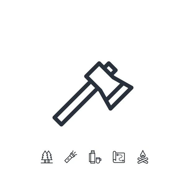 Ikona Wektora Topora Ilustracja Dla Strony Internetowej Projekt Graficzny — Wektor stockowy