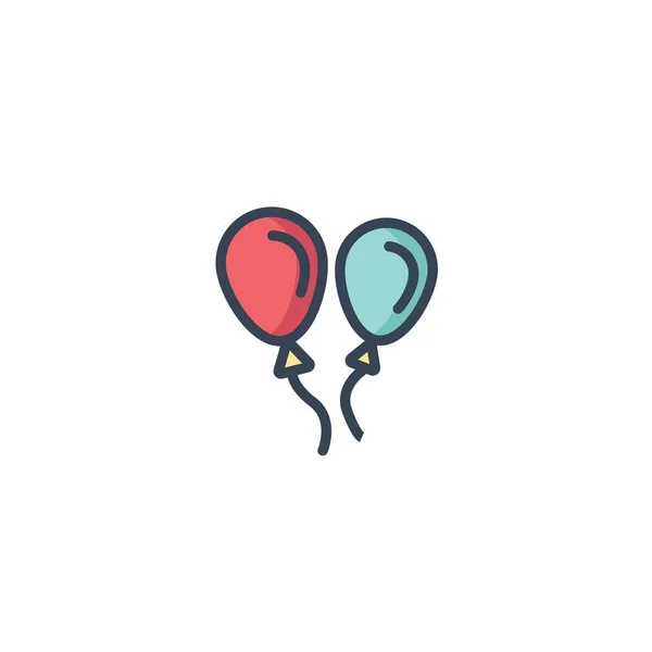Illustration Vectorielle Icône Ballons Pour Site Web Conception Graphique — Image vectorielle