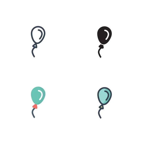 Balloons Icon Vector Illustration Website Graphic Design — 스톡 벡터