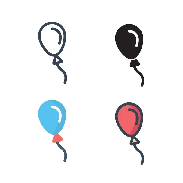 Balloons Icon Vector Illustration Website Graphic Design — 스톡 벡터