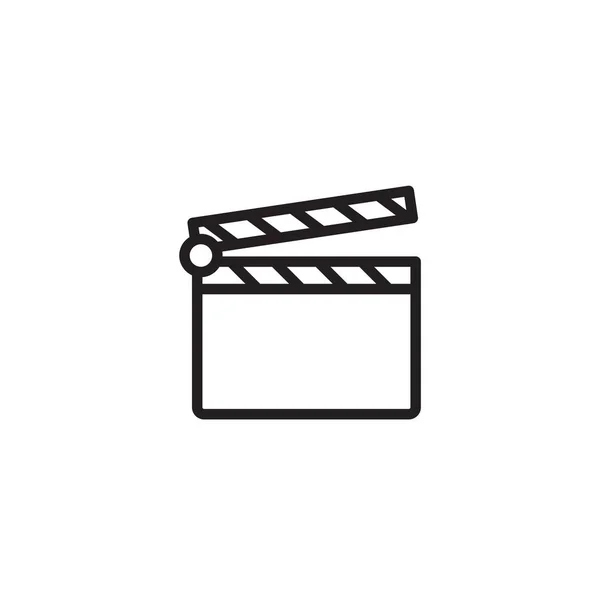 Película Clapper Icono Vector Ilustración Diseño — Archivo Imágenes Vectoriales