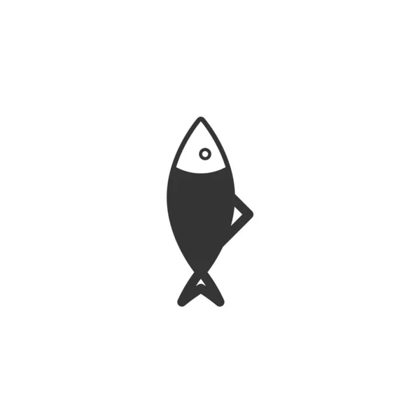 Fisch Icon Vektor Illustration Für Website Und Grafikdesign — Stockvektor