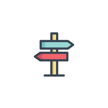 yön post ikon vektör illüstrasyon tasarımı
