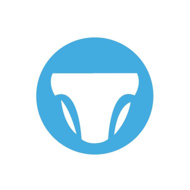 Bebek bezi ikonu vektör çizimi tasarımı