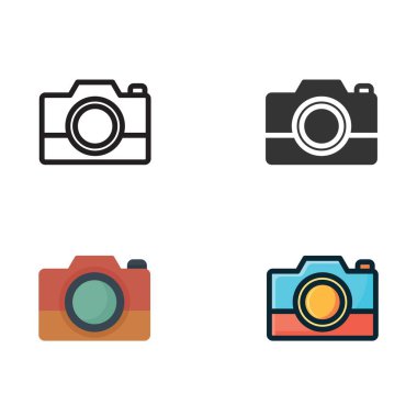 dijital kamera simgesi vektör illüstrasyon tasarımı