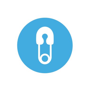 bebek pin simgesi vektör illüstrasyon tasarımı