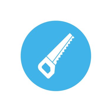 El testeresi ikon vektör çizimi tasarımı