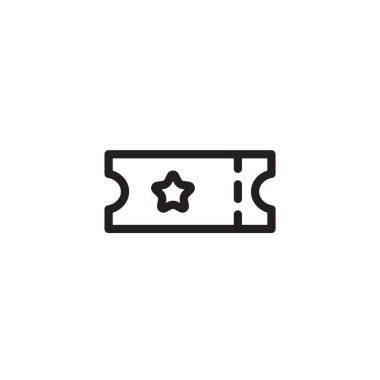 bilet simgesi vektör illüstrasyon tasarımı