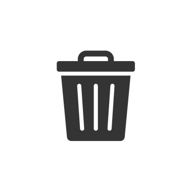 Bin simge vektör illüstrasyon tasarımını sil
