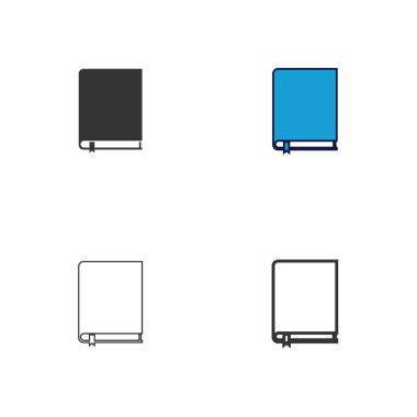 kitap simgesi vektör illüstrasyon tasarımı