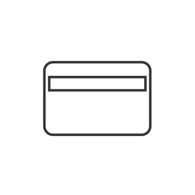Kredi kartı ikonu vektör çizimi tasarımı