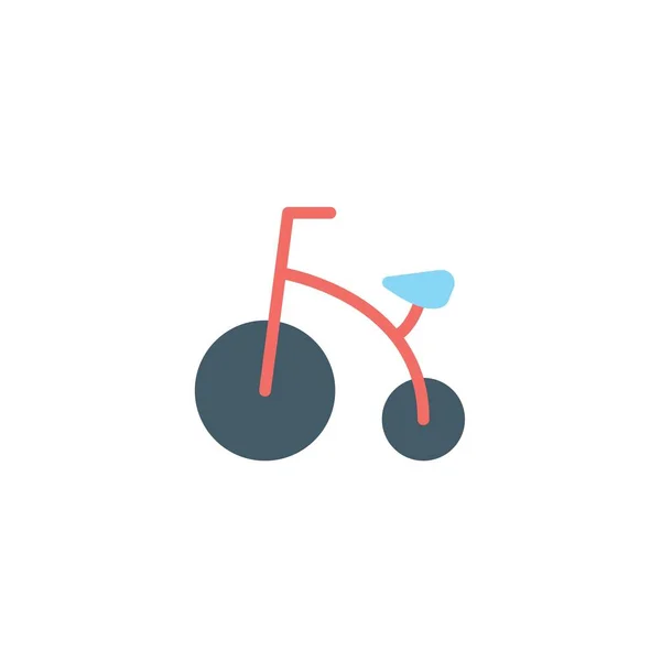 Kids Fiets Icoon Vector Illustratie Voor Website Grafisch Ontwerp — Stockvector