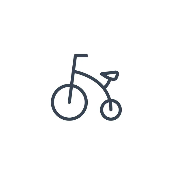儿童自行车图标矢量插图网站和平面设计 — 图库矢量图片