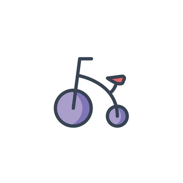 Icono Bicicleta Para Niños Ilustración Vectorial Para Sitio Web Diseño — Vector de stock