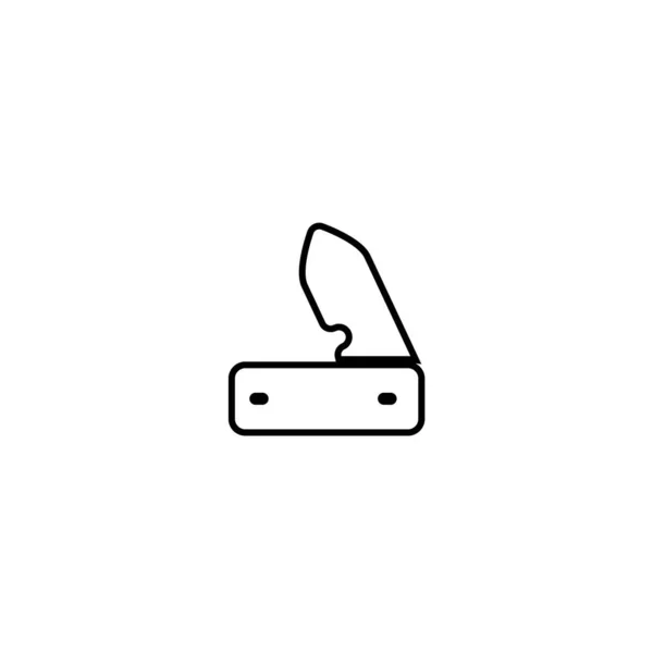 Векторная Иллюстрация Иконки Карманного Ножа Веб Сайта Графического Дизайна — стоковый вектор