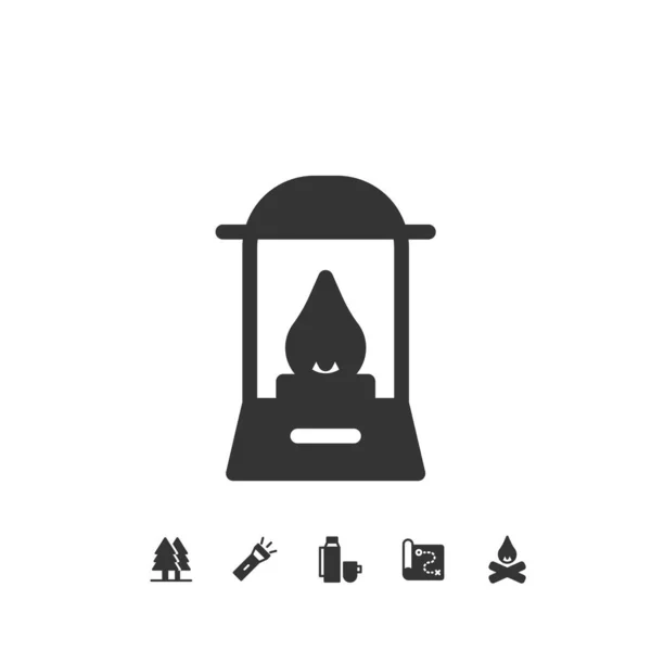 Lamp Light Icon Vector Illustration Website Graphic Design — Stock Vector