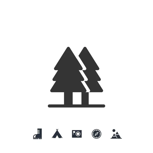 Trees Icon Vector Illustration Website Graphic Design — Stock Vector