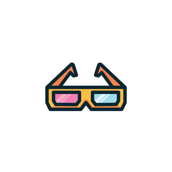 Movie Glasses Icon Vector Illustration Design — Stock Vector