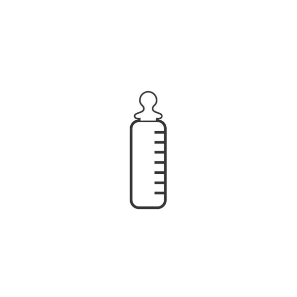 Voeding Fles Pictogram Vector Illustratie Ontwerp — Stockvector