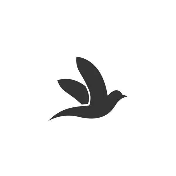 Güvercin Kuş Simgesi Vektör Çizimi Tasarımı — Stok Vektör
