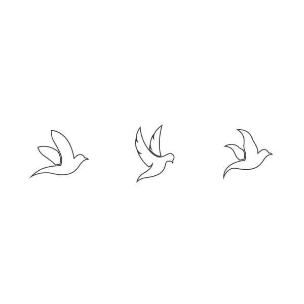 Дизайн Векторной Иллюстрации Летающей Птицы — стоковый вектор