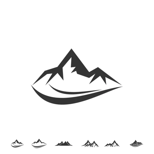 Illustration Vectorielle Icône Montagne Design — Image vectorielle