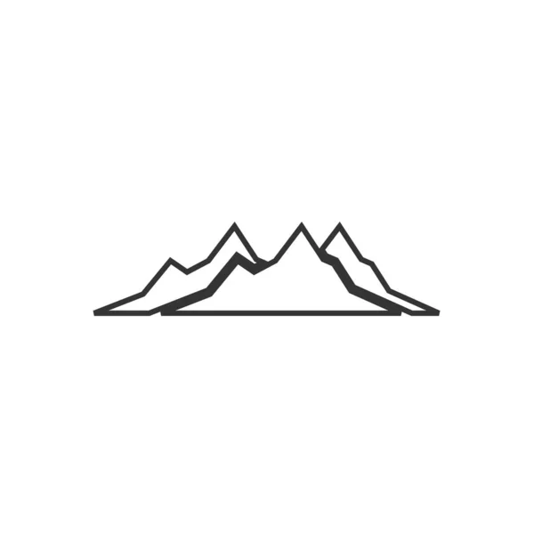 Icono Montaña Vector Ilustración Diseño — Vector de stock