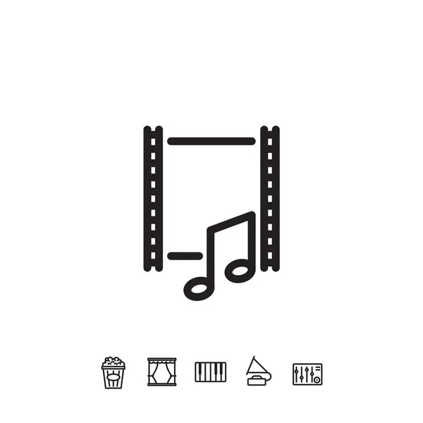 Muziek Speler Pictogram Pictogram Vector Illustratie Ontwerp — Stockvector