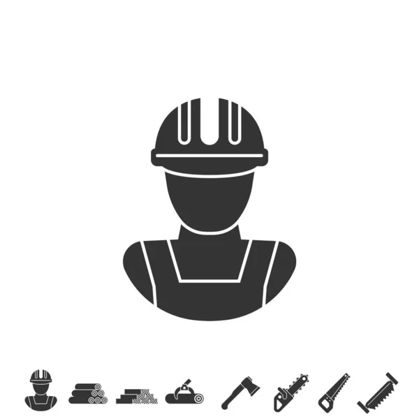 Industry Worker Icon Vector Illustration Design — Stock Vector