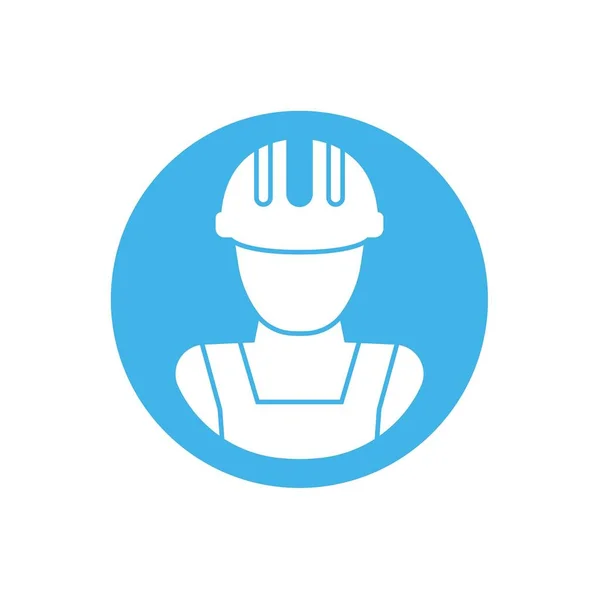 Industry Worker Icon Vector Illustration Design — Stock Vector