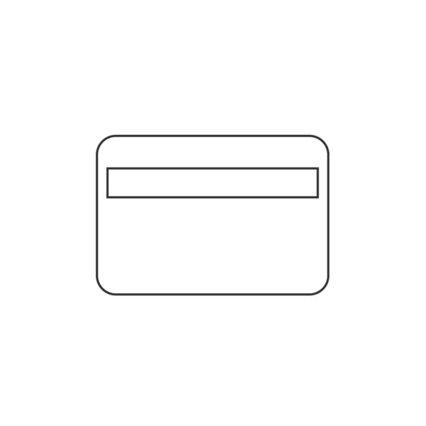 Tarjeta Crédito Icono Vector Ilustración Diseño — Vector de stock