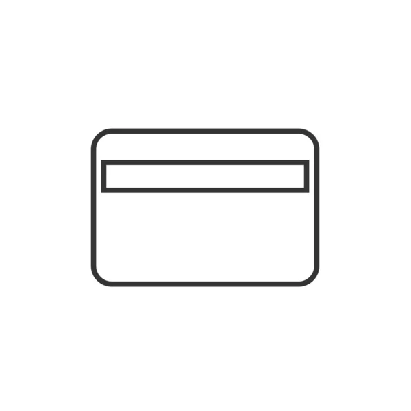 Tarjeta Crédito Icono Vector Ilustración Diseño — Vector de stock