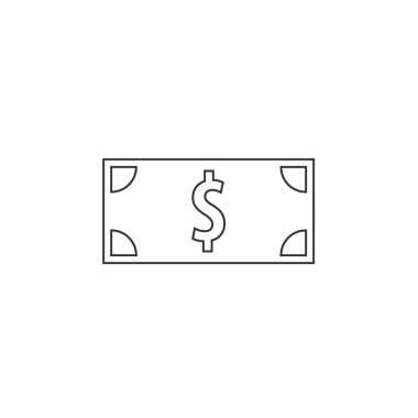 Dolar gagası ikon vektör çizimi tasarımı